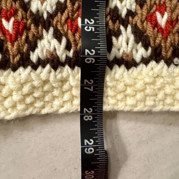 New The Marilyn Monroe 1962 Luxury Chunky Hand Knit Lambswool Wool Cardigan XL - Picture 8 of 15